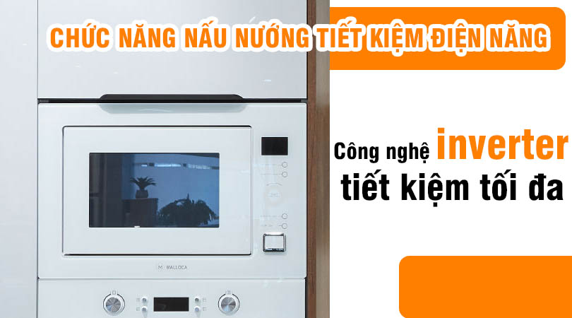 Dòng lò vì sóng màu trắng tiết kiệm điện